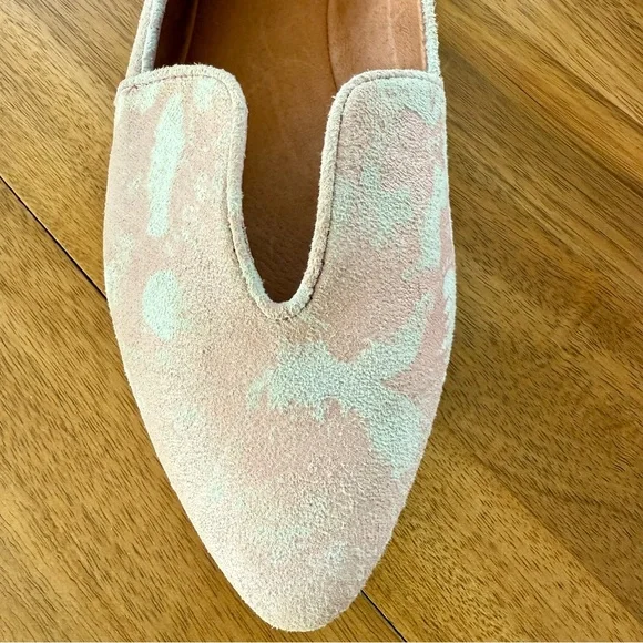 Gee Wawa Lydia pink metallic suede cutout loafers - Size 9 - Picture 3 of 9